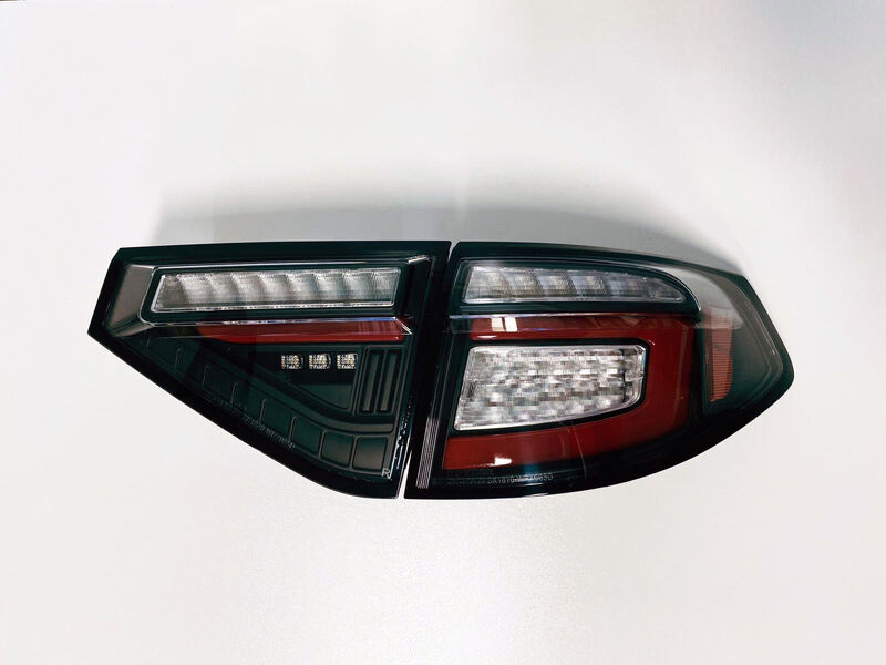 Black (Red Bar) LED Tail Lights Dynamic Signal Fit For Subaru Impreza WRX RS STI Hatchback 2008-2013 TL-SB043LS - Machter