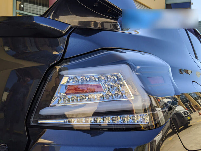 V4 Black LED Dynamic Tail Lights Fit For Subaru WRX STI VA 2015-2021 TL-SB044LS - Machter