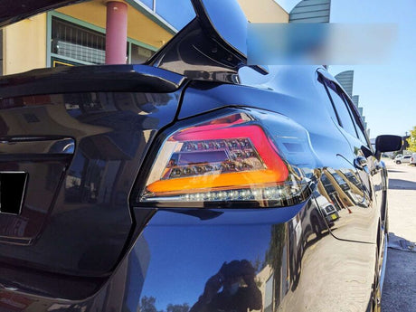 V4 Black LED Dynamic Tail Lights Fit For Subaru WRX STI VA 2015-2021 - Machter