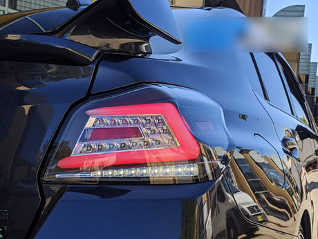 V4 Black LED Dynamic Tail Lights Fit For Subaru WRX STI VA 2015-2021 - Machter