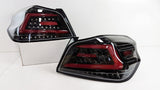 V4 Black Red LED Dynamic Tail Lights Fit For Subaru WRX STI VA 2015-2021 TL-SB050LS - Machter