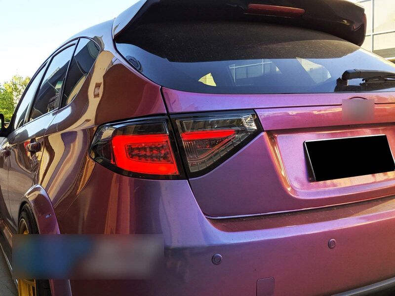 Black 3D LED Tail Light Dynamic Signal Fit For Subaru Impreza WRX RS STI Hatchback 2008-2013 TL-SB051LS - Machter