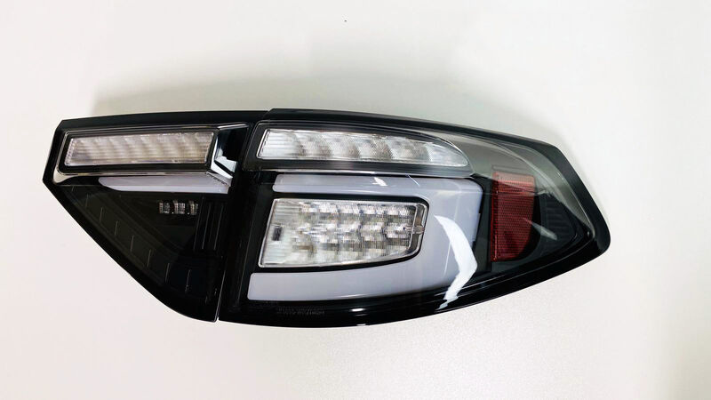 Black 3D LED Tail Light Dynamic Signal Fit For Subaru Impreza WRX RS STI Hatchback 2008-2013 TL-SB051LS - Machter