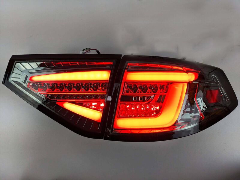 Spec D Smoke 3D LED Tail Light Dynamic Signal Fit For Subaru Impreza G3 WRX RS STI Hatchback TL-SB052LS - Machter