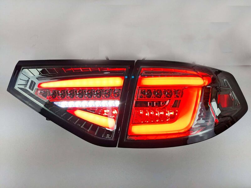 Spec D Smoke 3D LED Tail Light Dynamic Signal Fit For Subaru Impreza G3 WRX RS STI Hatchback TL-SB052LS - Machter
