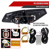 Spec D Smoke 3D LED Tail Light Dynamic Signal Fit For Subaru Impreza G3 WRX RS STI Hatchback TL-SB052LS - Machter