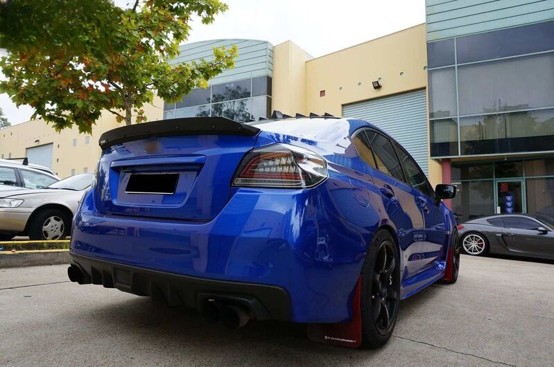 Black Full LED V3 Dynamic Indicator LED Tail Lights Fit For Subaru WRX STI VA 2015-2021 TL-SB057LS - Machter