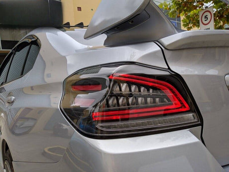 Black Full LED V3 Dynamic Indicator LED Tail Lights Fit For Subaru WRX STI VA 2015-2021 TL-SB057LS - Machter