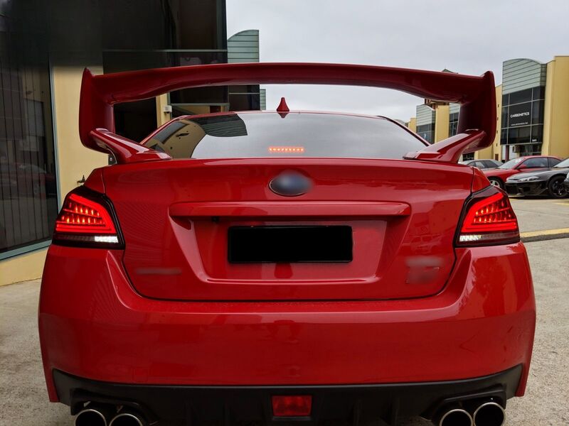 Clear Red Full LED V3 Dynamic Indicator LED Tail Lights Fit For Subaru WRX STI VA 2015-2021 TL-SB058LS - Machter