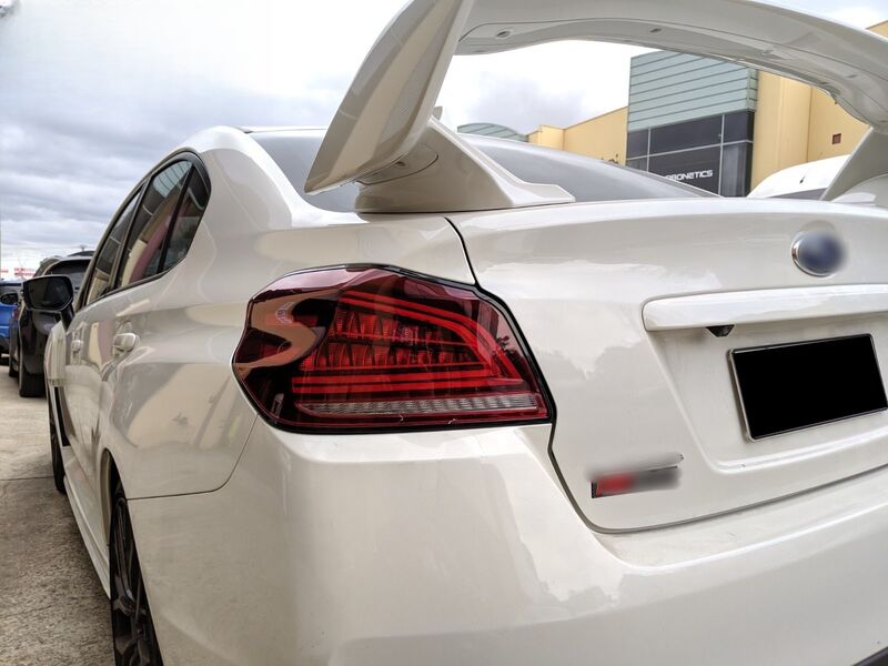 Clear Red Full LED V3 Dynamic Indicator LED Tail Lights Fit For Subaru WRX STI VA 2015-2021 TL-SB058LS - Machter