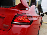 Clear Red Full LED V3 Dynamic Indicator LED Tail Lights Fit For Subaru WRX STI VA 2015-2021 TL-SB058LS - Machter