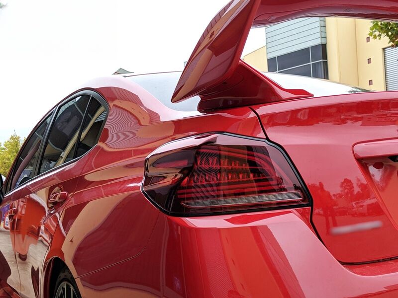 Clear Red Full LED V3 Dynamic Indicator LED Tail Lights Fit For Subaru WRX STI VA 2015-2021 TL-SB058LS - Machter