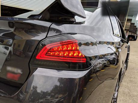 Smoke Full LED V3 Dynamic Indicator LED Tail Lights Fit For Subaru WRX STI VA 2015-2021 - Machter