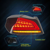 Smoke Full LED V3 Dynamic Indicator LED Tail Lights Fit For Subaru WRX STI VA 2015-2021 TL-SB059LS - Machter