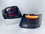 Black Red LED Taillights Dynamic Signal Fit For Subaru Impreza WRX STI G3 4D 2008-2013 TL-SB062LS - Machter