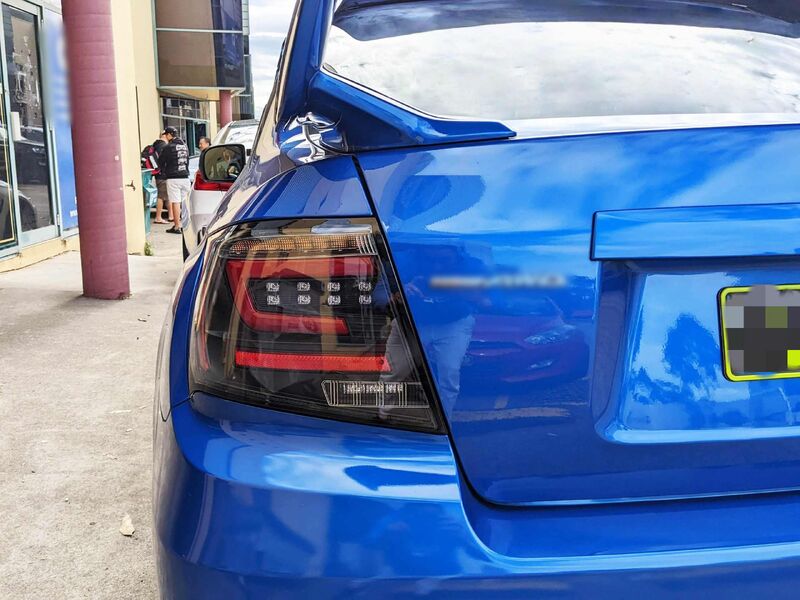 Black Red LED Taillights Dynamic Signal Fit For Subaru Impreza WRX STI G3 4D 2008-2013 TL-SB062LS - Machter