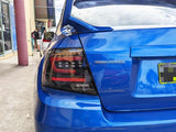 Black Red LED Taillights Dynamic Signal Fit For Subaru Impreza WRX STI G3 4D 2008-2013 TL-SB062LS - Machter