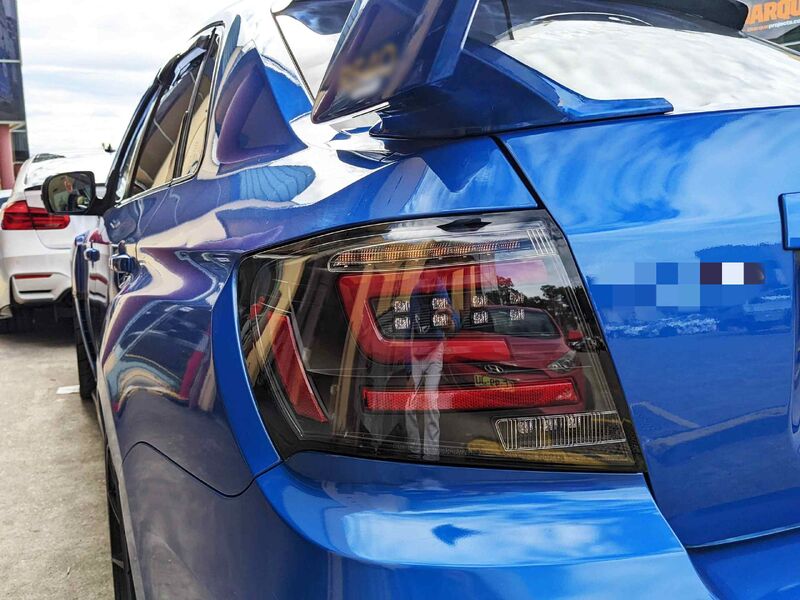 Black Red LED Taillights Dynamic Signal Fit For Subaru Impreza WRX STI G3 4D 2008-2013 TL-SB062LS - Machter