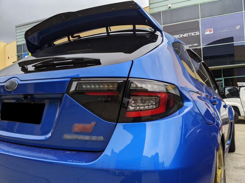 Black Edition R Dynamic Indicator LED Taillight Fit For Subaru Impreza WRX RS STI Hatchback TL-SB065LS - Machter
