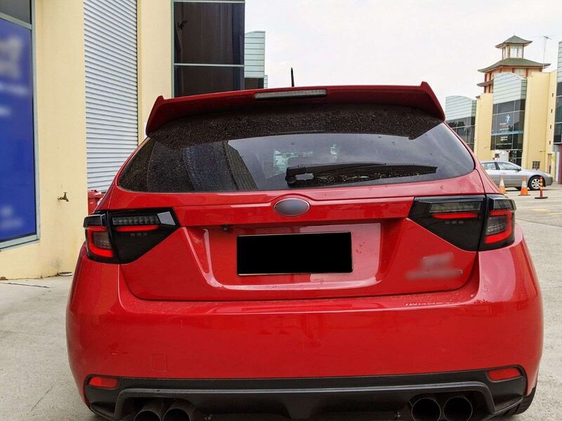Black Edition R Dynamic Indicator LED Taillight Fit For Subaru Impreza WRX RS STI Hatchback TL-SB065LS - Machter