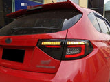 Black Edition R Dynamic Indicator LED Taillight Fit For Subaru Impreza WRX RS STI Hatchback TL-SB065LS - Machter