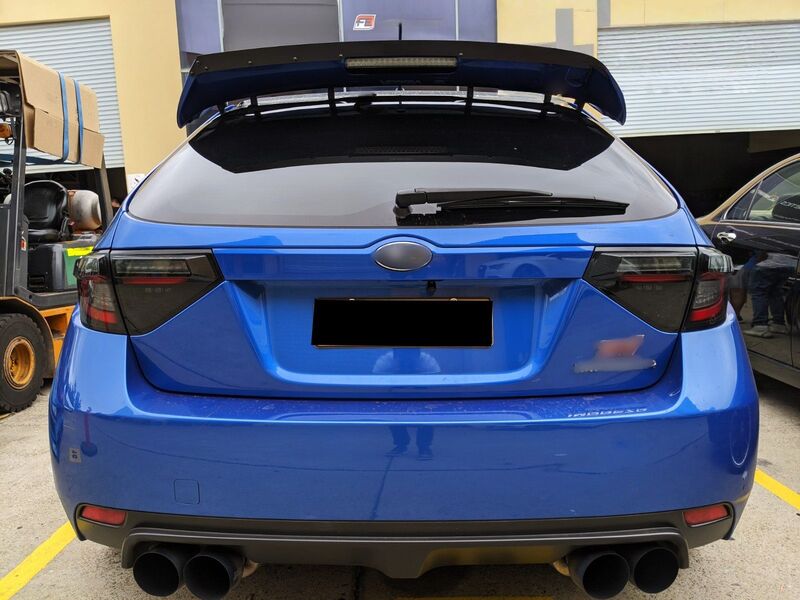 Black Edition R Dynamic Indicator LED Taillight Fit For Subaru Impreza WRX RS STI Hatchback TL-SB065LS - Machter