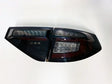 Black Edition R Dynamic Indicator LED Taillight Fit For Subaru Impreza WRX RS STI Hatchback TL-SB065LS - Machter