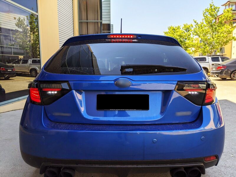 Black Edition 3D Dynamic Indicator LED Taillight Fit For Subaru Impreza WRX RS STI Hatchback TL-SB066LS - Machter