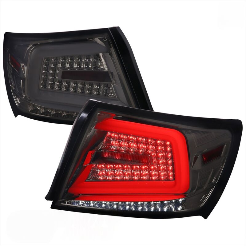 Spec D Smoke LED Taillights Dynamic Signal Fit For Subaru Impreza WRX STI G3 4D 2008-2013 TL-SB071LS - Machter