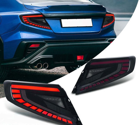 V4 Smoke Red LED Dynamic Taillights Fit For Subaru WRX VB 2022-2025 TL-SB072LS - Machter
