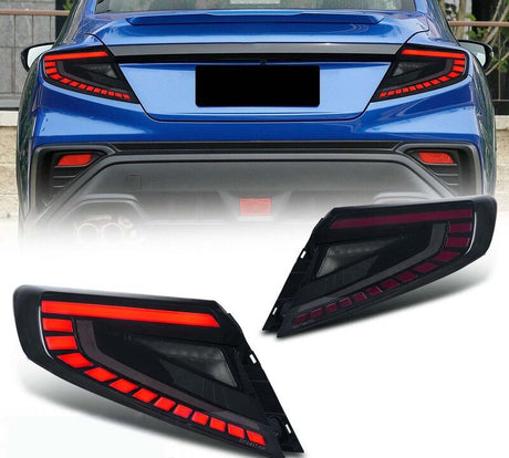 V4 Smoke Red LED Dynamic Taillights Fit For Subaru WRX VB 2022-2025 TL-SB072LS - Machter