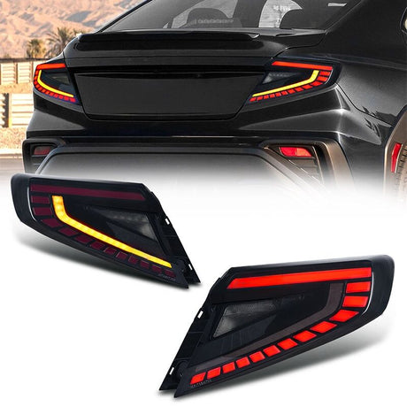 V4 Smoke Red LED Dynamic Taillights Fit For Subaru WRX VB 2022-2025 TL-SB072LS - Machter