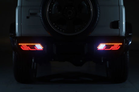 3D Black Full LED Sequential Indicator Tail Lights Fit For Suzuki Jimny 2018-2024 - Machter