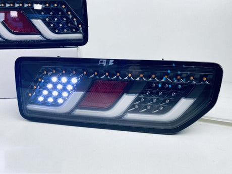 3D Black Full LED Sequential Indicator Tail Lights Fit For Suzuki Jimny 2018-2024 - Machter