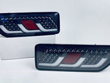 3D Black Full LED Sequential Indicator Tail Lights Fit For Suzuki Jimny 2018-2024 TL-SU025LS - Machter