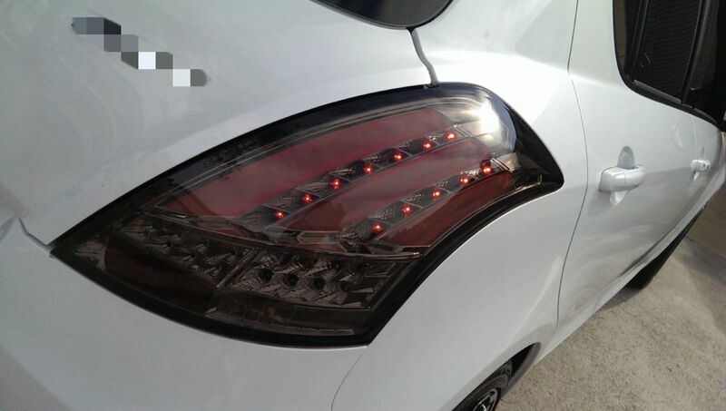 Smoke Full LED Tail Lights Fit For Suzuki Swift FZ GA GLX GL 2011-2016 TL-SU026LS - Machter