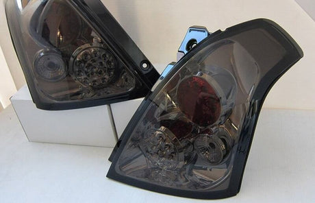 Smoke Full LED Tail Lights Fit For Suzuki Swift Sport Taillights 2004-2010 - Machter