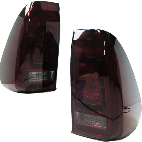 Smoke Red LED 3D Tail Lights Fit For Toyota Hilux REVO SR5 VIGO 2015-2020 - Machter