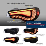Vland V2 Smoke LED Tail Lights Fit For Toyota 86 GT GTS For Subaru BRZ 2012-2021 TL-TA011LS - Machter