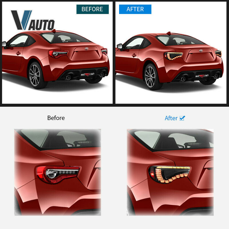 Vland V2 Smoke LED Tail Lights Fit For Toyota 86 GT GTS For Subaru BRZ 2012-2021 TL-TA011LS - Machter