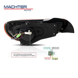 Vland V2 Smoke LED Tail Lights Fit For Toyota 86 GT GTS For Subaru BRZ 2012-2021 TL-TA011LS - Machter