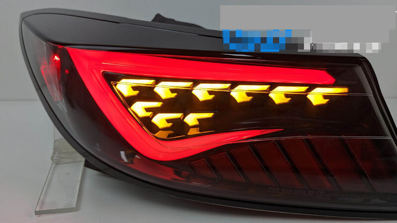 OLM Black White Bar LED Dynamic Tail Lights Fit For Toyota 86 GR86 For Subaru BRZ 2022-2023 TL-TA025LS - Machter
