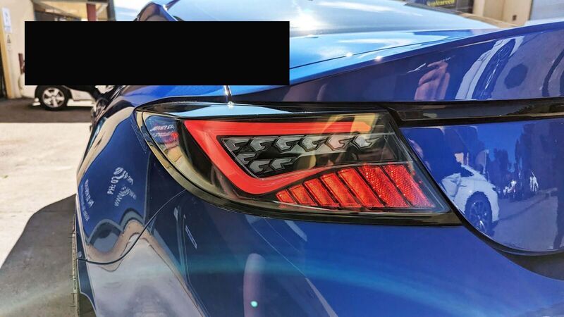 OLM Black White Bar LED Dynamic Tail Lights Fit For Toyota 86 GR86 For Subaru BRZ 2022-2023 TL-TA025LS - Machter