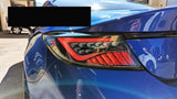 OLM Black White Bar LED Dynamic Tail Lights Fit For Toyota 86 GR86 For Subaru BRZ 2022-2023 TL-TA025LS - Machter
