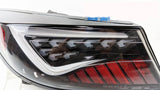 OLM Black White Bar LED Dynamic Tail Lights Fit For Toyota 86 GR86 For Subaru BRZ 2022-2023 TL-TA025LS - Machter