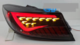 OLM Black White Bar LED Dynamic Tail Lights Fit For Toyota 86 GR86 For Subaru BRZ 2022-2023 TL-TA025LS - Machter