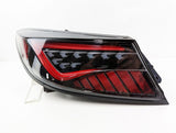 OLM Black Red Bar LED Dynamic Tail Lights Fit For Toyota 86 GR86 For Subaru BRZ 2022-2023 TL-TA026LS - Machter