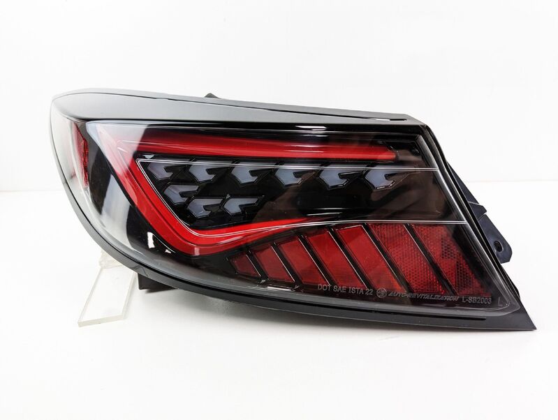 OLM Black Red Bar LED Dynamic Tail Lights Fit For Toyota 86 GR86 For Subaru BRZ 2022-2023 TL-TA026LS - Machter