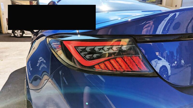 OLM Black Red Bar LED Dynamic Tail Lights Fit For Toyota 86 GR86 For Subaru BRZ 2022-2023 TL-TA026LS - Machter
