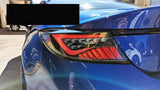OLM Black Red Bar LED Dynamic Tail Lights Fit For Toyota 86 GR86 For Subaru BRZ 2022-2023 TL-TA026LS - Machter